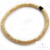 Gold Plated Flower Spacer Beads Bracelet, Friendship Day Gift Bracelet, Flower Beads Bracelet, Bracelet Beads, Flower Spacer Gift Bracelet,